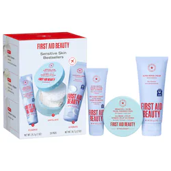First Aid Beauty Sensitive Skin Bestsellers – Skincare Routine Travel Set